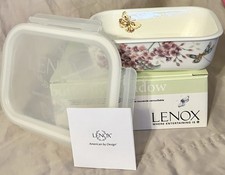 Lenox Butterfly Meadow, Rectangular Serve and Store With Locking Lid 7.75 Inches