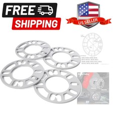 4pcs Universal Wheel Spacers 5mm For Most 4 Lug 5 Lug Wheels Pcd 98mm To 1...
