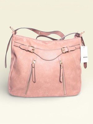 Rodier Damen Schultertasche Rosa Chic Alltag Elegant