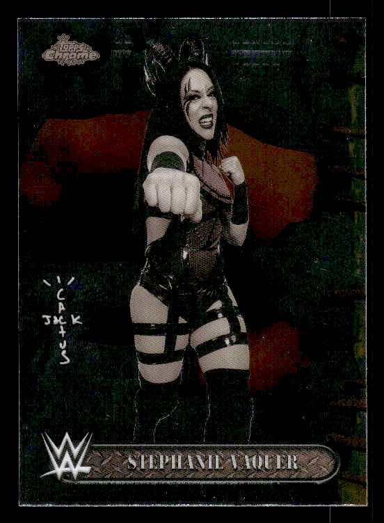 Stephanie Vaquer 2025 Topps Chrome WWE Cactus Jack x Wrestlemania #79 ESE QTY