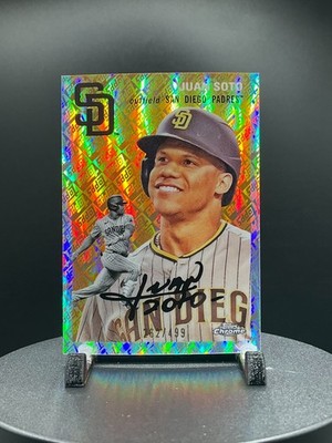 2023 Topps Chrome Platinum Anniversary #346 Juan Soto Topps Refractor 262/499
