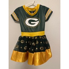 Green Bay Packers Cheerleader Dress  NFL Outfit - Size 2T