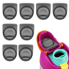 8pcs Water Bottle Lid Part Replacement Stopper Compatible with Owala Gray