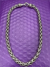 ❤️David Yurman 14k Yellow Gold & Sterling Silver Wheat Chain Necklace (3050)