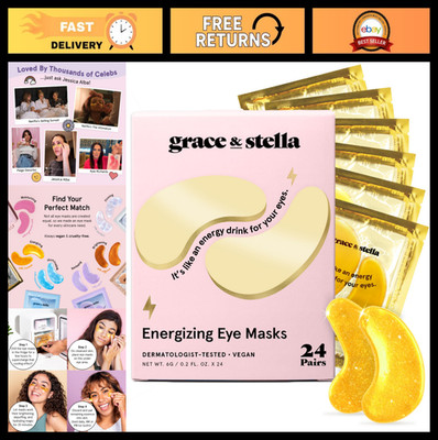 Under Eye Masks for Dark Circles & Puffy Eyes - Gel Eye Patches, 24 Pairs, Vegan