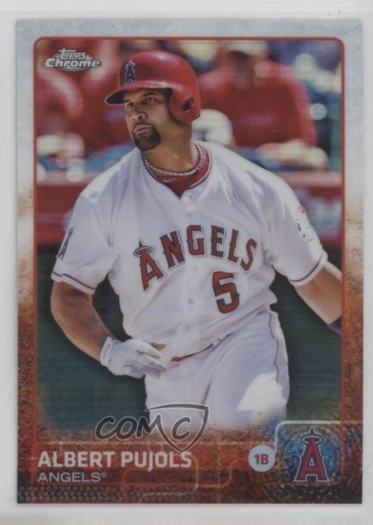 2015 Topps Chrome Refractor Albert Pujols #113 1dm4