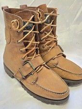 Vintage Polo Country Ralph Lauren 90s Ranger Boots Leather Buckle Sz 6.5B