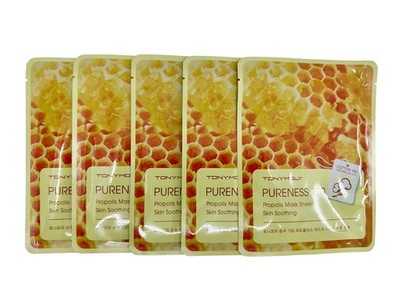 TonyMoly Pureness 100 Propolis Skin Nourishing Mask Sheet Set of 5