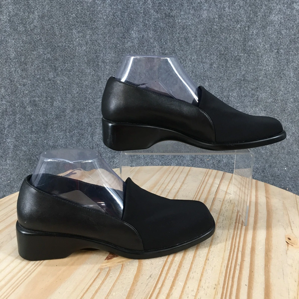 Aerosoles Ronnie Chunky Lug Sole Loafers Black Leather Size 6.5M Aerosoles Women main image 3