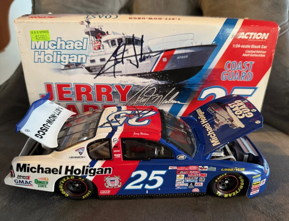 2000 Action Michael Holigan COAST GUARD #25 Jerry Nadeau 1:24 Autographed - Image 3 of 4