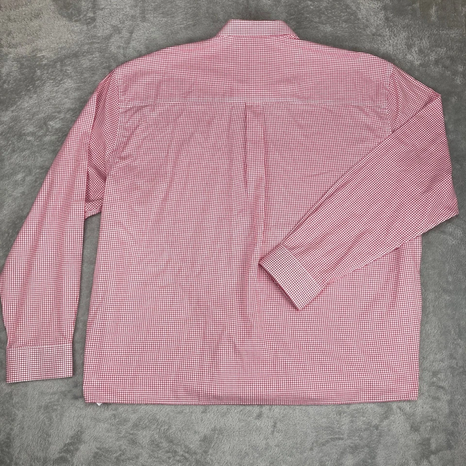 Cutter & Buck Alabama Crimson Tide A Men's 3XT Red Gingham Button Down Shirt - Image 2 of 4