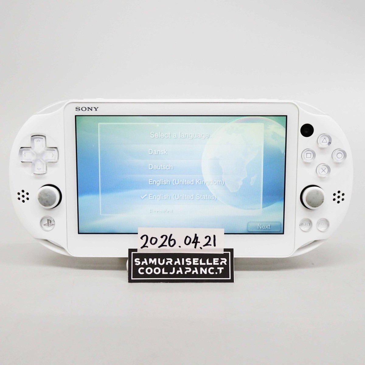 Sony Playstation PS Vita White PCH-2000 ZA12 Wi-Fi Model Console