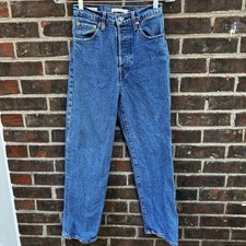 Levi  s Premium Ribcage Straight Ankle Jeans Pants Women  s Size 26 Medium Wash
