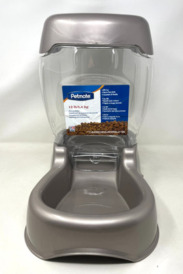 PetMate Cafe Feeder Gravity 12 lb Eco-Friendly Cat and Dog Food Storage Hopper