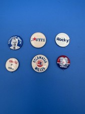 lot of 6 vintage political pins Wilson - Rocky Goldwater Miller Johnson Humphrey
