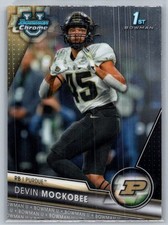 Devin Mockobee 127 2023 Bowman University Chrome Purdue Boilermakers Card