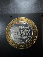 ISLE OF CAPRI CASINO MISSISSIPPI'S FIRST CASINO AUG 1, 1992 TOKEN .999 Silver