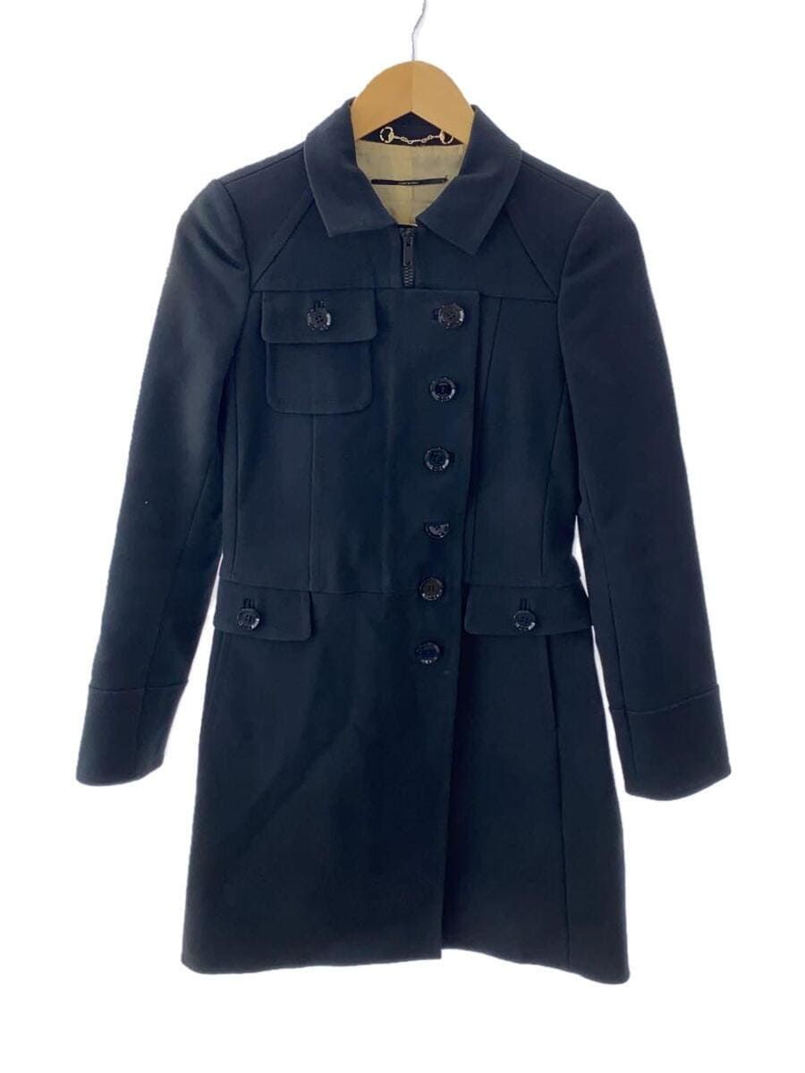 ALTRA GUCCI altro cappotto 40 cotone nero tinta unita 212561