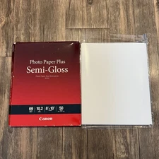 Canon Photo Paper Plus Semi-Gloss 8" x 10" (24  Sheets) (SG-201 8X10) Pre-owned