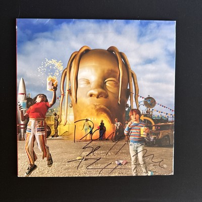 Travis Scott Signed Auto Astroworld Vinyl Album Cover Don't Sell