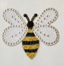 2  Bumblebee Bee Rhinestone & Glitter Adhesiv...