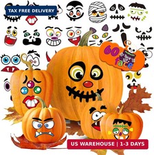 60 Pack Large Pumpkin Stickers, Halloween Pumpkin Decorating Stickers