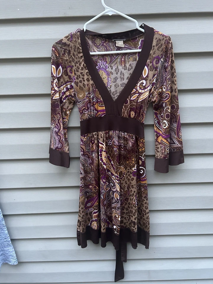 Vestido De Colección Y2k Damas S Babydoll Kimono Manga Campana Elástico Phoebe Cuerpo Central Foto 2 de 4