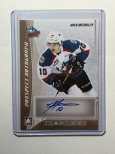 2016-17 Leaf In the Game Heroes & Prospects Prospect Auto Nick Merkley Bronze 