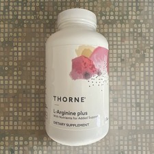 Thorne L-Arginine Plus 180 Capsules Exp 5/2026 - New/Sealed 
