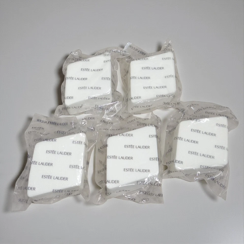 Lote de 5 esponjas de maquillaje cosmético en ángulo "Rhombus" de Estee Lauder nuevas y selladas (x5) Foto 3 de 3