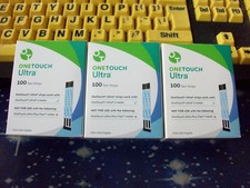 300 ONE TOUCH ULTRA TEST STRIPS 3 BOX OF 100, EXP 10,11 12-26,GOOD SEALED BOXES