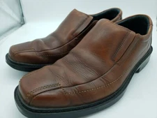 BOSTONIAN GRANTT ALLRED LEATHER SLIP-ON BROWN LOAFERS DRESS SHOES MEN 9 W