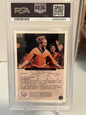 Ronald Koeman Netherlands 1994 World Cup PSA 10 #169 UD | eBay