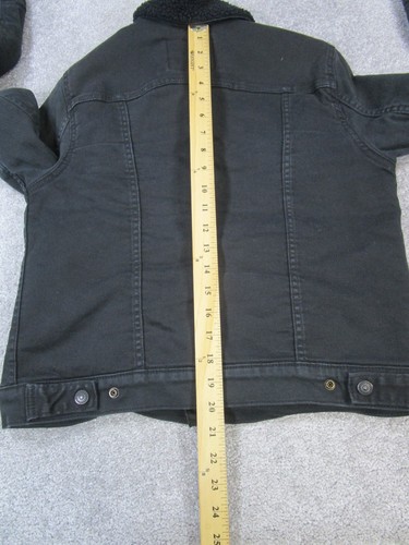 Levi'S Jacket Boys Medium Black Denim Cotton * - Picture 9 of 10