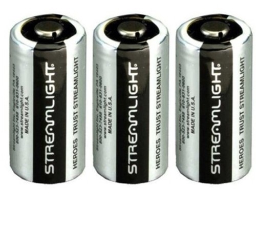Streamlight 85177 CR123A 3V Lithium Battery – 3-Pack, USA Made, EXP 2028