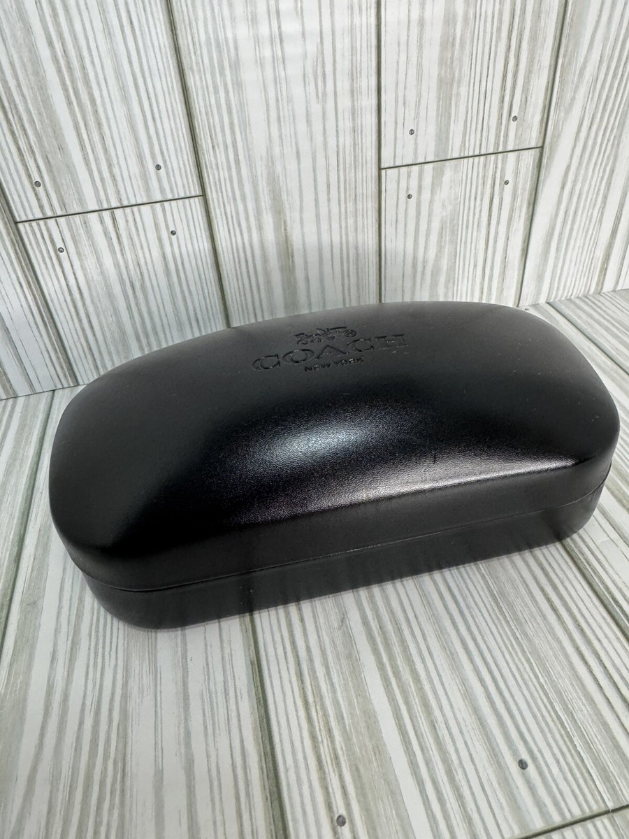 COACH Black Hard Shelled Case For Sunglasses Embossed  display picture 1