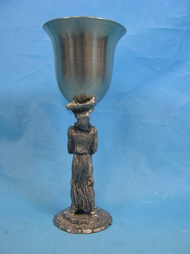 Vintage 1985 Iris K. Dopita Studios Pewter King Goblet 43/300 - Free Ship - Picture 3 of 4