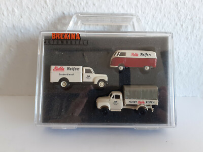 Brekina 90386 Set '' Vor 50 Jahren im Fulda Fuhrpark '' 3 Modelle 1:87 mit OVP