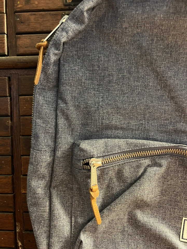 New! HERSCHEL Denim Indigo Blue Settlement 15" Laptop Backpack Dark Chambray NWT - Image 3 of 4