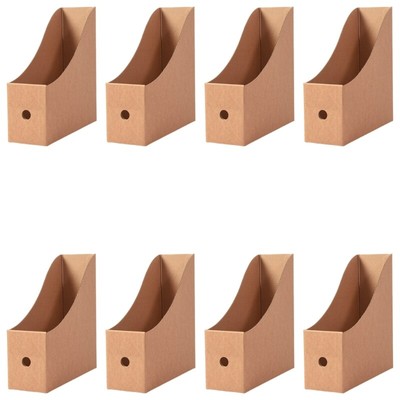 8 Pcs File Storage Box Document Box File Box Cardboard Box for Office
