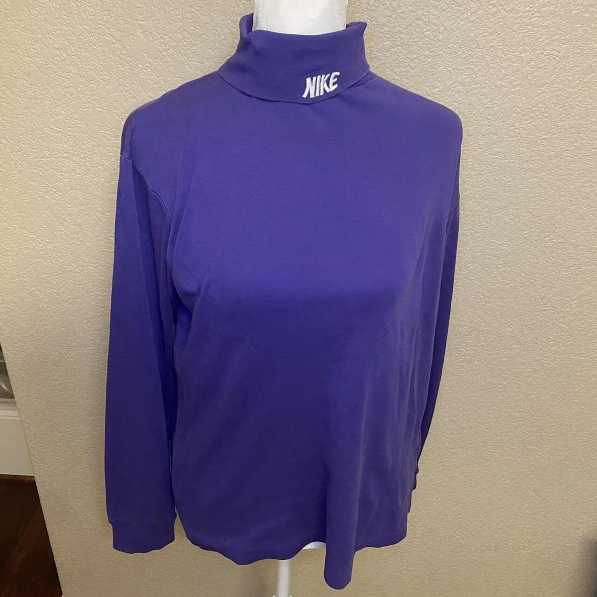 Nike Vintage Long Sleeve Turtleneck Made in USA Purple Size S