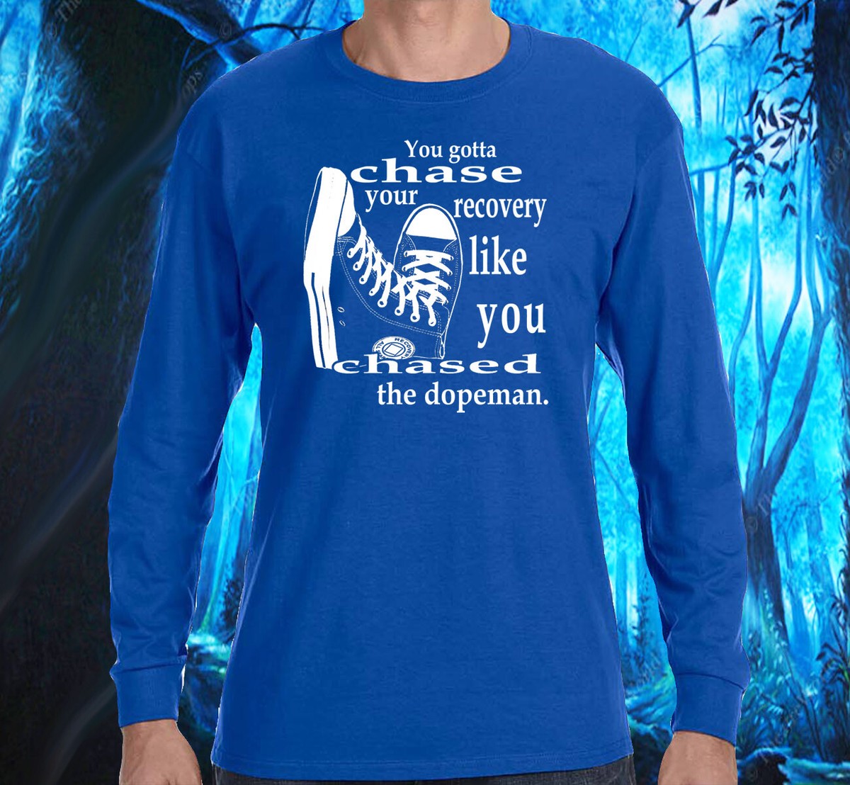 Sleepdays☆Recovery short sleeve T-shirt Narcotics Anonymous - CHASE YOUR RECOVERY - Long Sleeve T