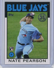 2021 Topps 1986 35th Anniversary #86B-69 Nate Pearson Rookie - Blue Jays MINT
