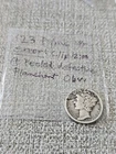 1923 Mercury Dime VG Error Clip 12:00 + Peeled Defective Planchet Obv