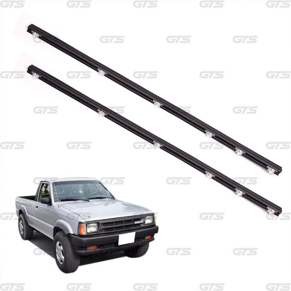 LH RH Front Outer Door Weatherstrip Rubber Seal For Mazda B2000 B2500 1985 - 95 Foto 3 de 4