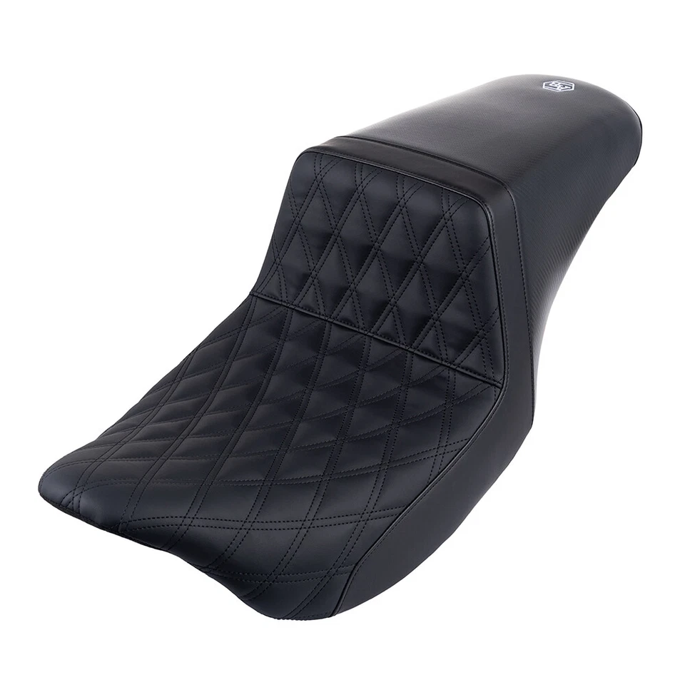 Asiento de asalto Advanblack costura negra para Harley Davidson Touring 2009+ Foto 4 de 4