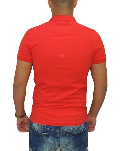 Hugo Boss Polo Erkek Coppa del Mondo Calcio Paule Bandiera Rosso Slim 50384541 XL - Foto 4 di 10