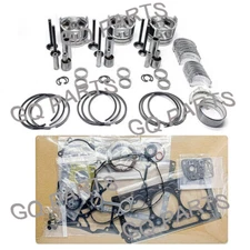 D662 For Kubota Rebuild Kit With Piston Rings Gaskets Bearings Valves