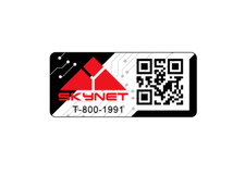 Skynet Asset Tags Laminated - 45x20mm - 40 Stickers
