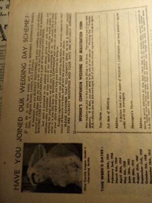 Sa43 Ephemera 1950s Picture miss carole logan bride 